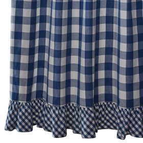 Wicklow Ruffled Shower Curtain 72" X 72" - China Blue