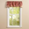 Wicklow Lined Point Valance 15" L - Garnet