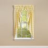 Wicklow Lined Gathered Swags 63" L  - Yellow