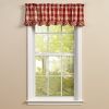 Wicklow Ruffled Valance 14" L - Garnet