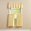 Wicklow Lined Layered Valance 16" L - Yellow