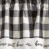 Wicklow Home Lined Swags 36" L - Black/Cream