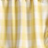 Wickow Lined Farmhouse Valance 20"L - Yellow
