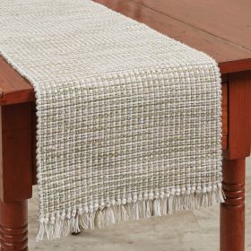 Basket Weave Table Runner 54" L -  Meadow