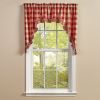 Wicklow Ruffled Swags 36" L - Garnet