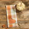 Applique Pumpkin Dishtowel