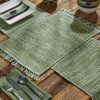 Basketweave Placemat - Evergreen