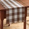 Wicklow Table Runner Yarn 54" L-Brown And Cream