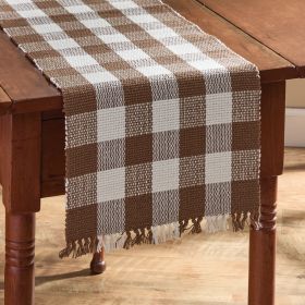 Wicklow Table Runner Yarn 54" L-Brown And Cream