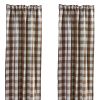 Wicklow Lined Panel Pair. 84" L-Brown And Cream