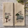 Dust Embroidered Dishtowel