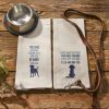 I'll Be Watching You Embroidered Dishtowel
