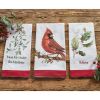 Cardinal With Berries Dishtowel
