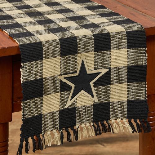 Wicklow Star Yarn Runner 36" L - Black