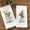 Magic Happens Decorative Dishtowel