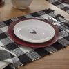 Wicklow Check Table Runner - 36"L - Black & Cream
