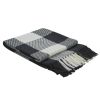 Wicklow Check Throw - Black & Cream