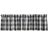 Wicklow Check Valance - Black & Cream