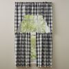 Wicklow Check Tiers - 36"L - Black & Cream