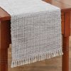 Basketweave Table Runner - 54"L - Cotton