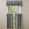 Wicklow Check Tiers - 36"L - Black & Cream