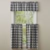 Wicklow Check Valance - Black & Cream