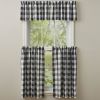 Wicklow Check Tiers - 36"L - Black & Cream