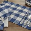 Wicklow Check Table Runner - 36"L - China Blue