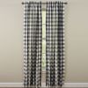 Wicklow Check Lined Panels - 84"L - Black & Cream