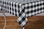 Wicklow Check Tablecloth - Black & Cream