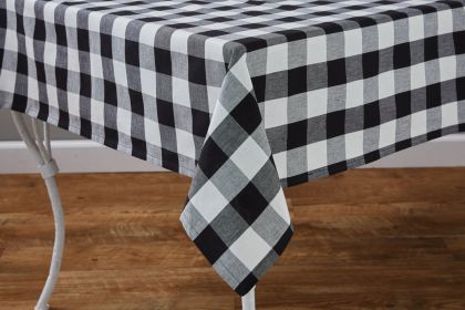 Wicklow Check Tablecloth - Black & Cream