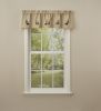 Black Bear Embroidered  Lined Valance