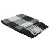 Wicklow Check Throw - Black & Cream