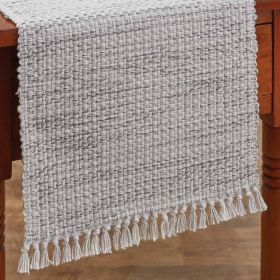 Basketweave Table Runner - 54"L - Cotton