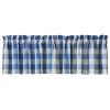 Wicklow Check Valance - China Blue