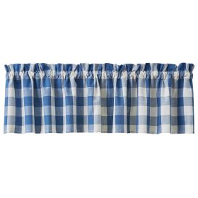 Wicklow Check Valance - China Blue