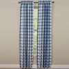 Wicklow Check Lined Panels - 84"L - China Blue