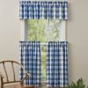 Wicklow Check Valance - China Blue