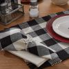 Wicklow Check Napkin - Black & Cream