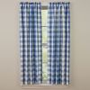 Wicklow Check Panels - 63"L - China Blue