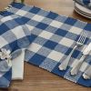 Wicklow Check Table Runner - 36"L - China Blue