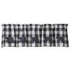 Wicklow Bear Applique Valance - Black & Cream