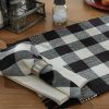 Wicklow Check Napkin - Black & Cream