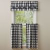 Wicklow Check Tiers - 36"L - Black & Cream