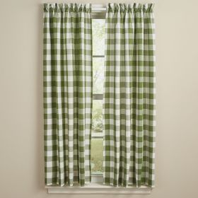 Wicklow Check Panels - 63"L - Sage