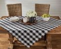 Wicklow Check Tablecloth - Black & Cream