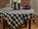 Wicklow Check Tablecloth - Black & Cream
