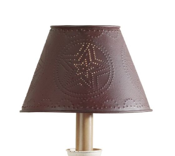 Metal Star Shade - 6" - Red