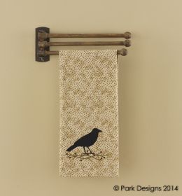3 Prong Wood Towel Rack