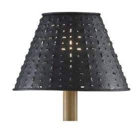 Metal Dot Dash Shade - 12" - Black
